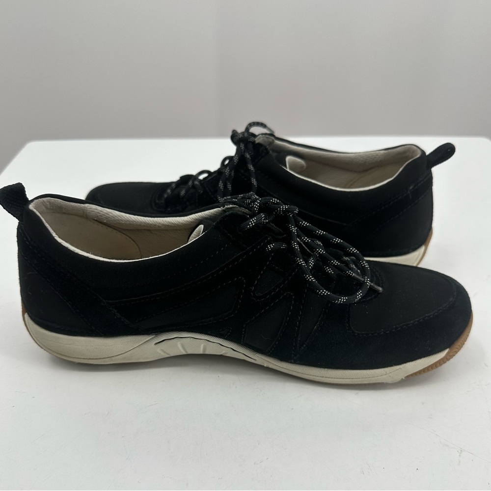 Dansko Women’s Hatty Black Suede Walking Shoes Sneakers Black Womens 40 - Picture 6 of 10